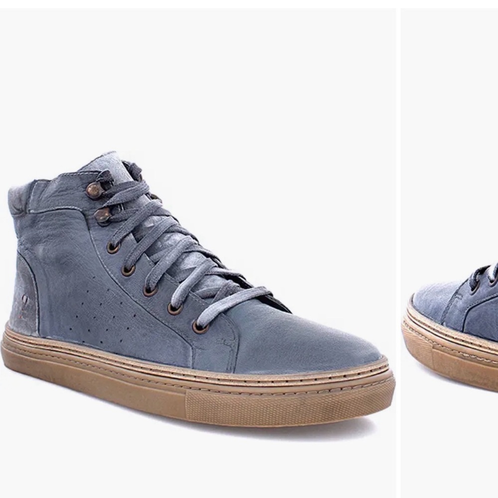 ROAN Men's High-Top Sneaker in Dark Gray